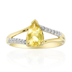 9K Heliodore Gold Ring