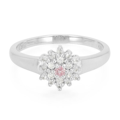 Padparadscha Sapphire Silver Ring