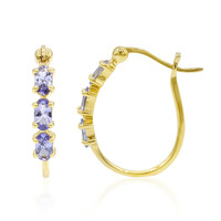 Tanzanite Silver Earrings