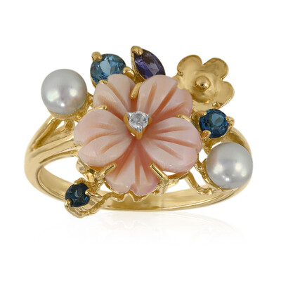 Mother of Pearl Silver Ring