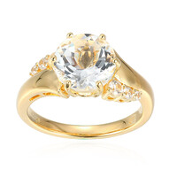 White Topaz Silver Ring
