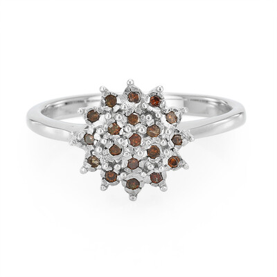 Fancy Diamond Silver Ring