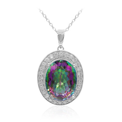 Mystic Quartz Silver Necklace