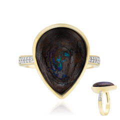 9K Boulder Opal Gold Ring