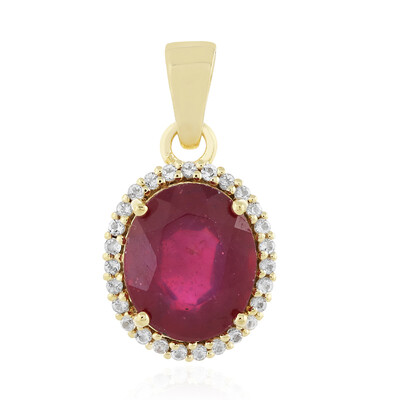 Madagascar Ruby Silver Pendant