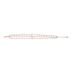 White Freshwater Pearl Silver Bracelet