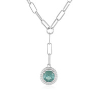 Green Fluorite Silver Necklace