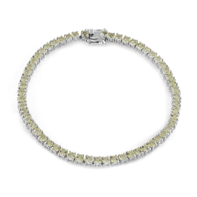 Lemon Quartz Silver Bracelet