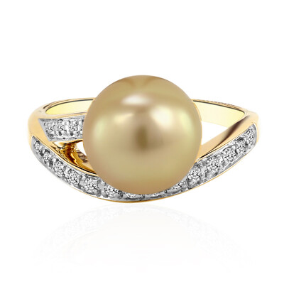 9K Golden South Sea Pearl Gold Ring (TPC)