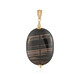Lamellar Obsidian Silver Pendant