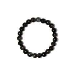 Silver Obsidian Bracelet