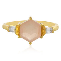 Rose Quartz Silver Ring