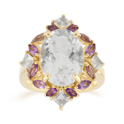 White Topaz Silver Ring