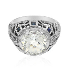 White Topaz Silver Ring