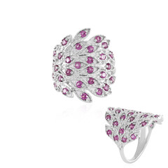 Rhodolite Silver Ring