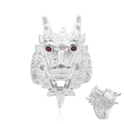 Ruby Silver Ring