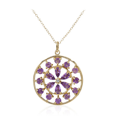 Amethyst Silver Necklace