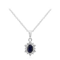 Madagascar Blue Sapphire Silver Necklace