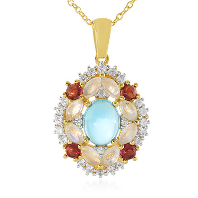 Swiss Blue Topaz Silver Necklace