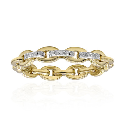 I3 (I) Diamond Silver Ring
