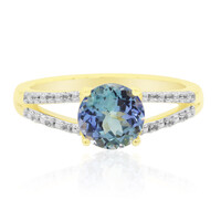 9K Unheated Tanzanite Gold Ring