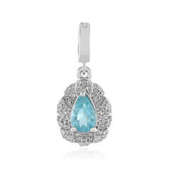 Blue Apatite Silver Pendant