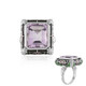 Rose de France Amethyst Silver Ring (Adela Silber)