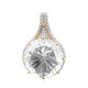 9K Danburite Gold Pendant