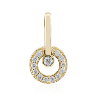 9K SI1 (G) Diamond Gold Pendant (Annette)
