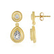 White Topaz Silver Earrings