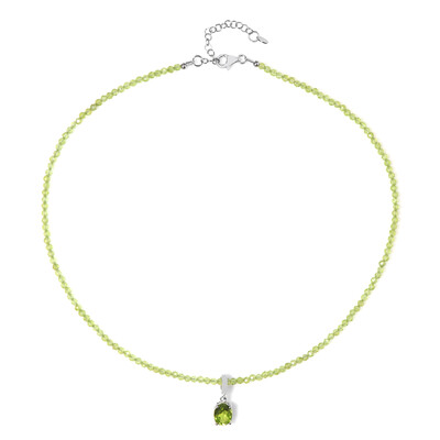 Peridot Silver Necklace
