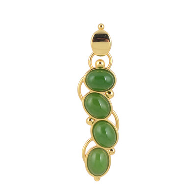 Nephrite Silver Pendant