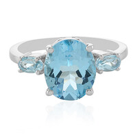 Sky Blue Topaz Silver Ring
