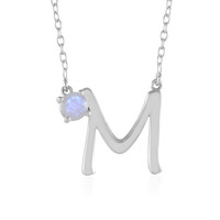 Rainbow Moonstone Silver Necklace