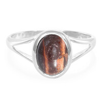 Red Tiger´s Eye Silver Ring