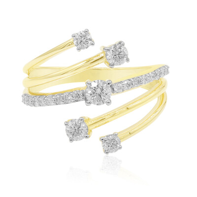 14K SI1 (G) Diamond Gold Ring (Annette)