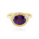 Siberian Amethyst Silver Ring (Adela Silber)