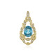 9K Ratanakiri Zircon Gold Pendant (de Melo)