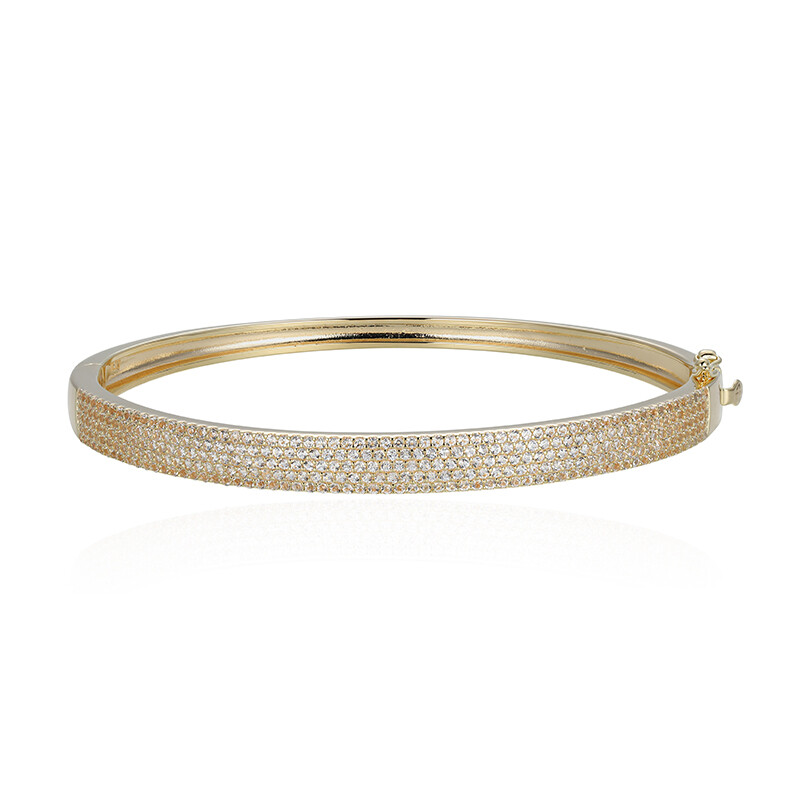 White topaz silver bangle White topaz silver bangle