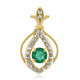 Zambian Emerald Silver Pendant