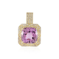 9K Brazilian Kunzite Gold Pendant