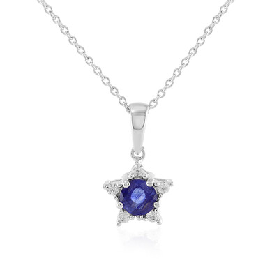 Madagascar Blue Sapphire Silver Necklace