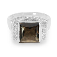 Smoky Quartz Silver Ring