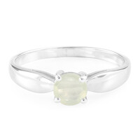 Prehnite Silver Ring
