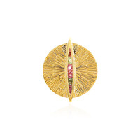 Fancy Tourmaline Silver Pendant