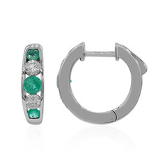 14K AAA Zambian Emerald Gold Earrings (CIRARI)
