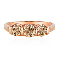 14K VS1 Argyle Rose De France Diamond Gold Ring