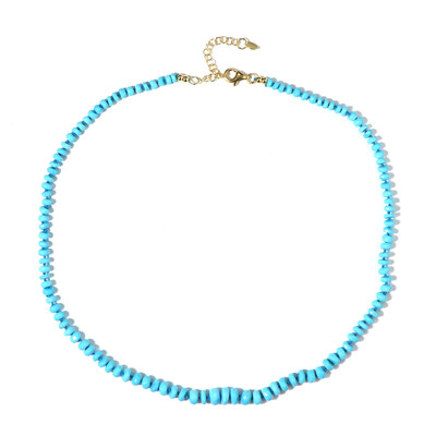 Sleeping Beauty Turquoise Silver Necklace (Adela Silber)