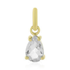 9K White Topaz Gold Pendant
