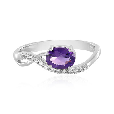 Siberian Amethyst Silver Ring